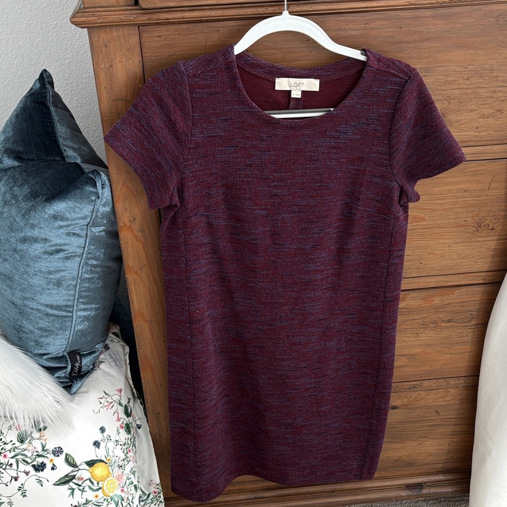 LOFT Maroon Short Sleeve Tee